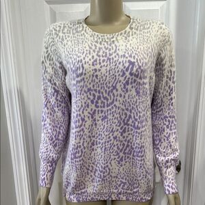 Pure Collection Leopard Print Sweater.